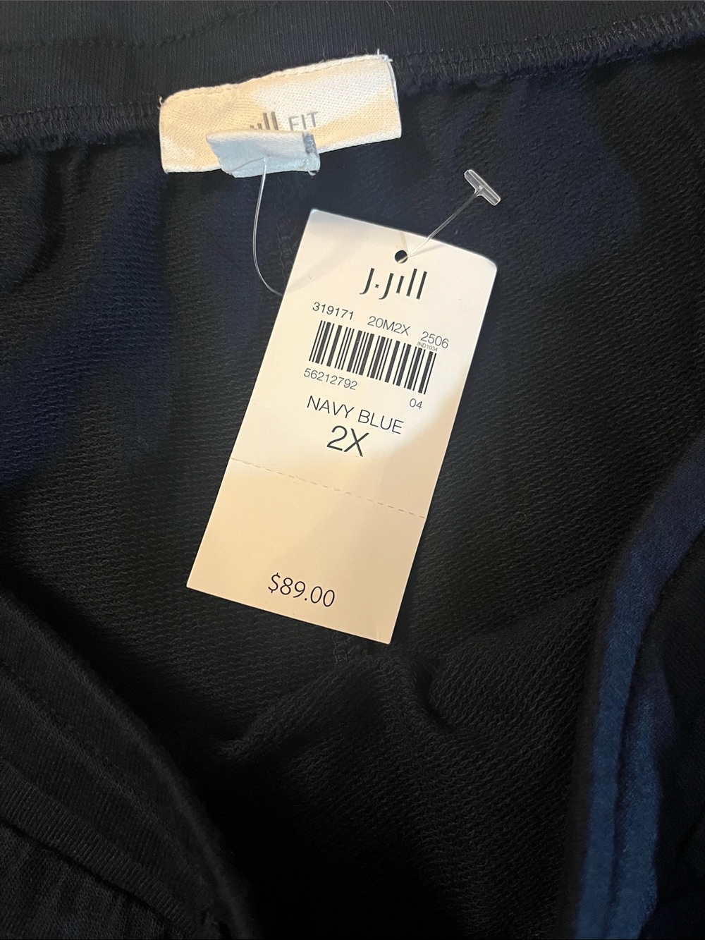 J. Jill Fit Navy Cropped Cargo Pants - Picture 5 of 6